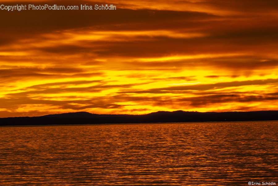 Nature, Outdoors, Dawn, Sky, Red Sky