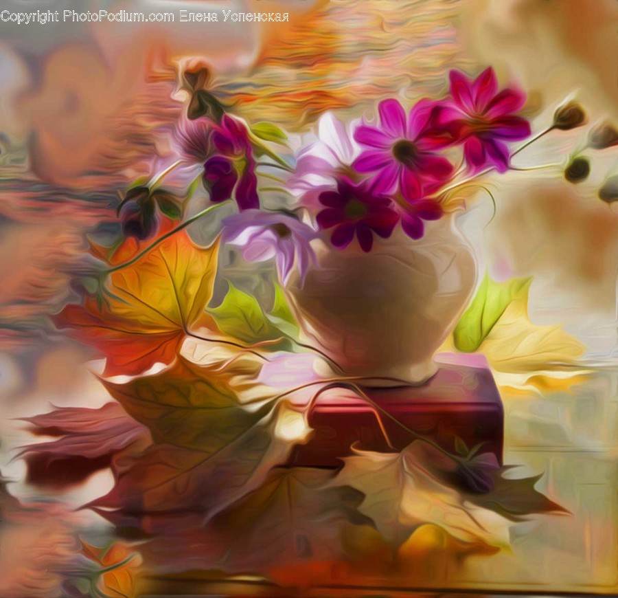 Plant, Leaf, Art, Graphics, Painting