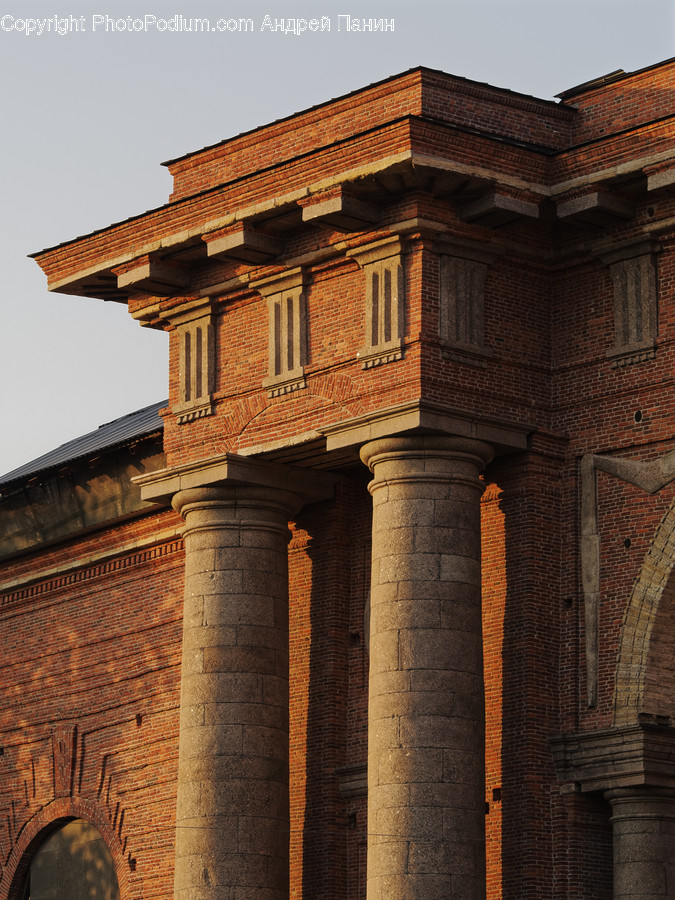 Architecture, Building, Brick, Column, Pillar
