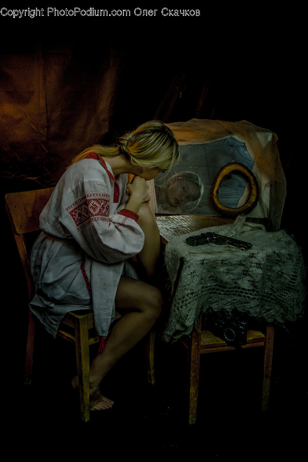 Clothing, Apparel, Human, Person, Painting