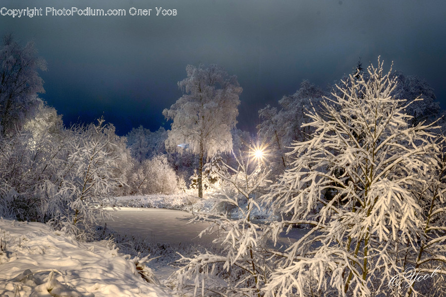 Nature, Outdoors, Ice, Snow, Frost
