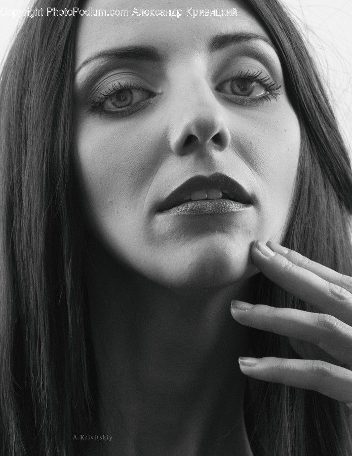 Person, Human, Face, Finger, Photo