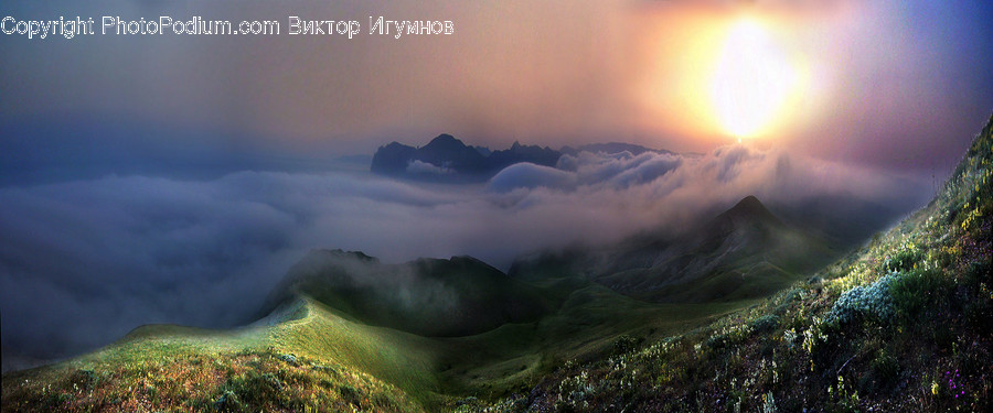 Nature, Outdoors, Weather, Mountain Range, Mountain
