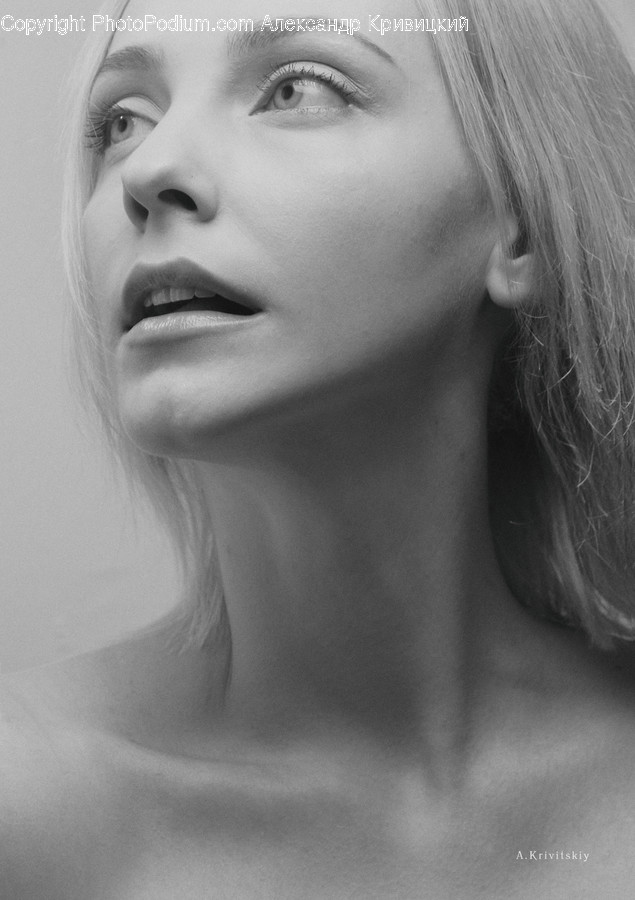Neck, Head, Human, Person, Face