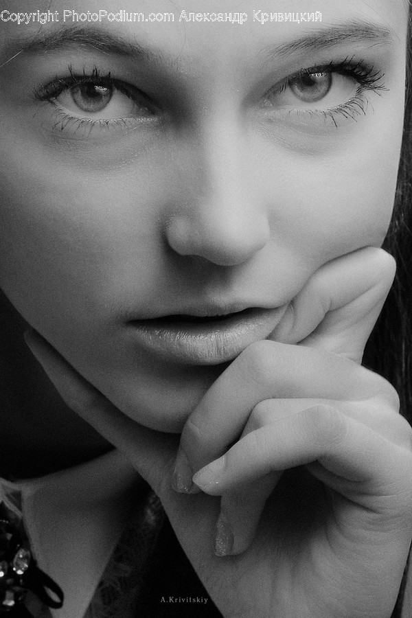 Face, Person, Human, Finger, Portrait