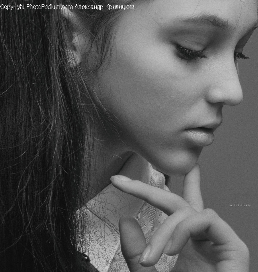 Face, Person, Human, Finger, Portrait