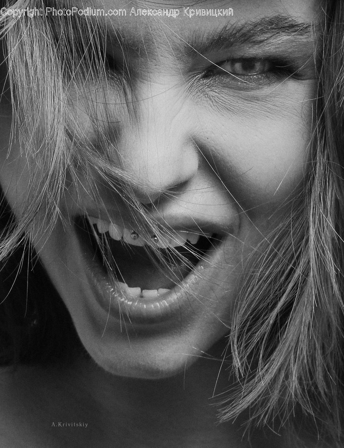 Person, Human, Face, Mouth, Lip