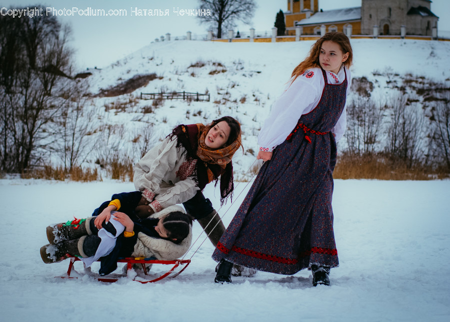 Person, Human, Sled, Clothing, Apparel
