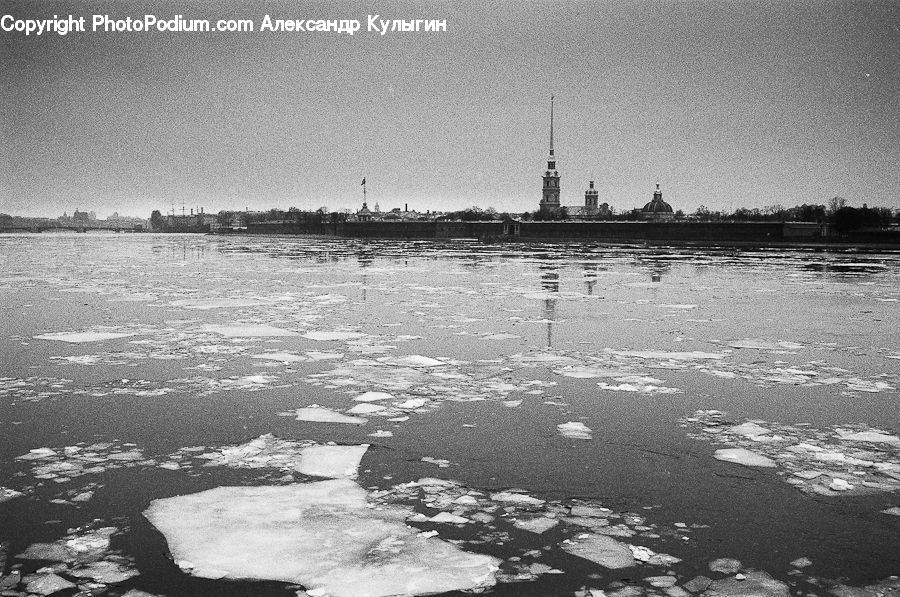 Asphalt, Tarmac, Architecture, Spire, Steeple, Tower, Ice