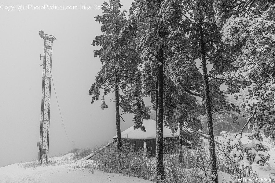Nature, Outdoors, Cable, Power Lines, Electric Transmission Tower
