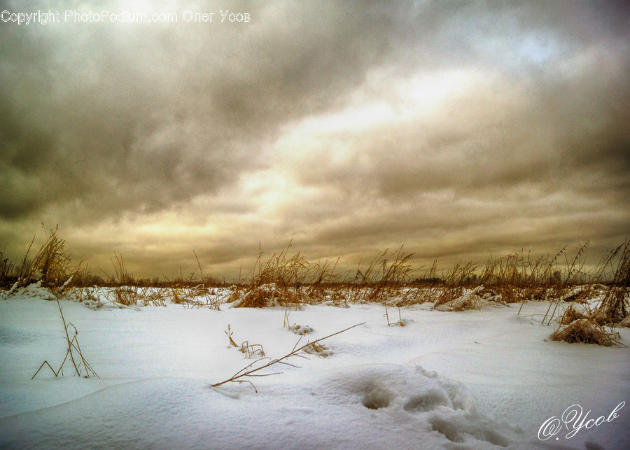 Nature, Outdoors, Weather, Land, Painting