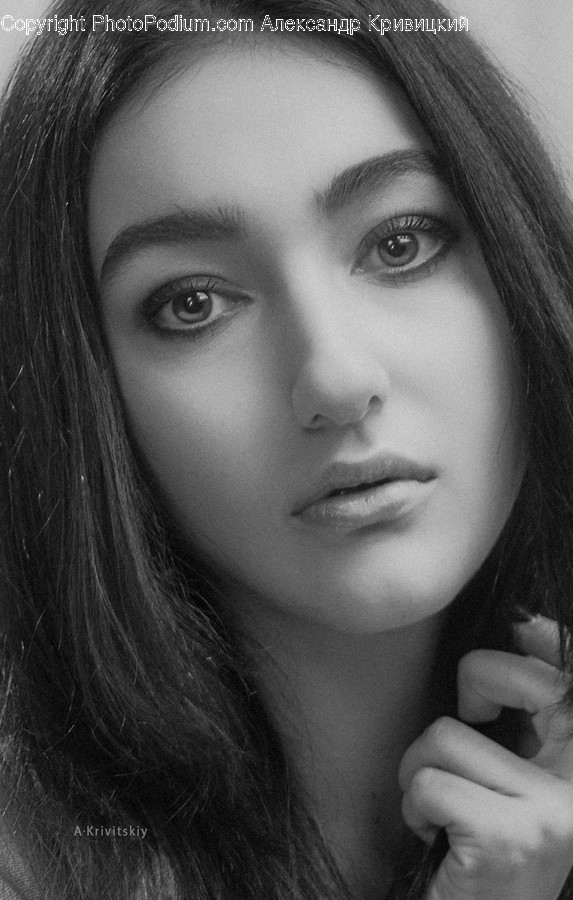 Face, Person, Human, Finger, Portrait