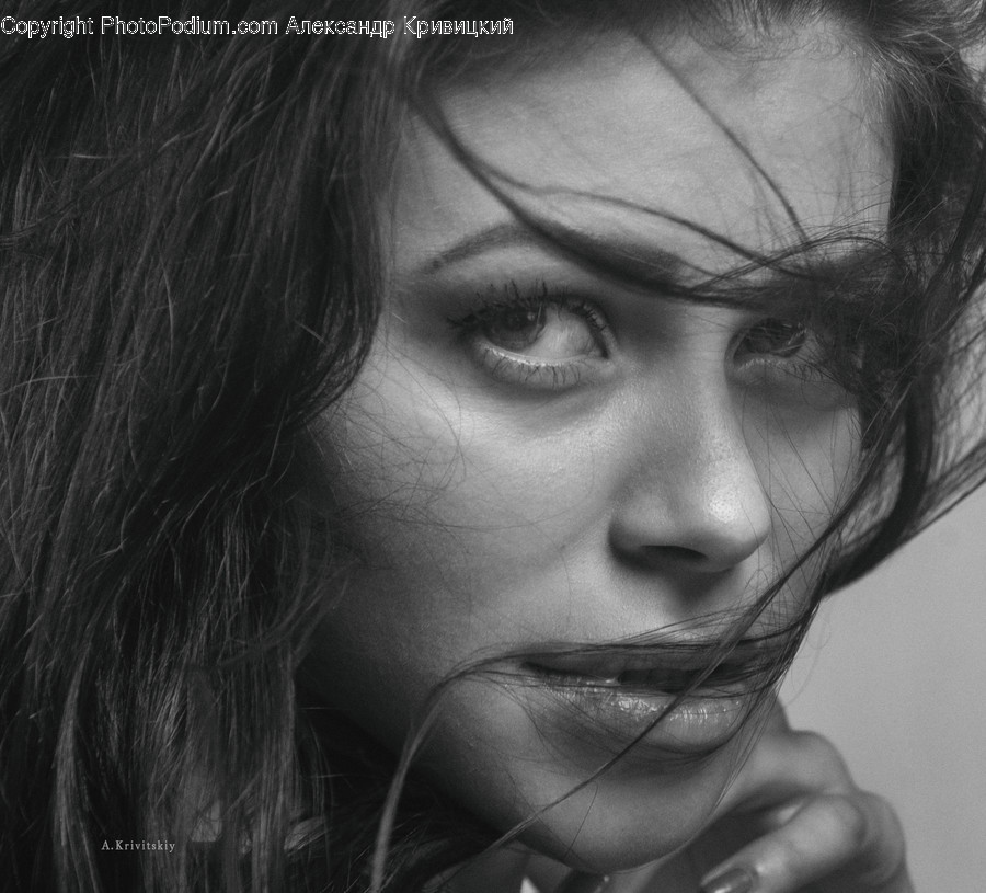 Face, Person, Human, Finger, Portrait