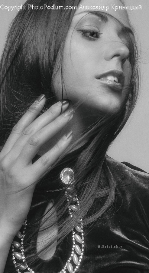 Person, Human, Face, Finger, Female