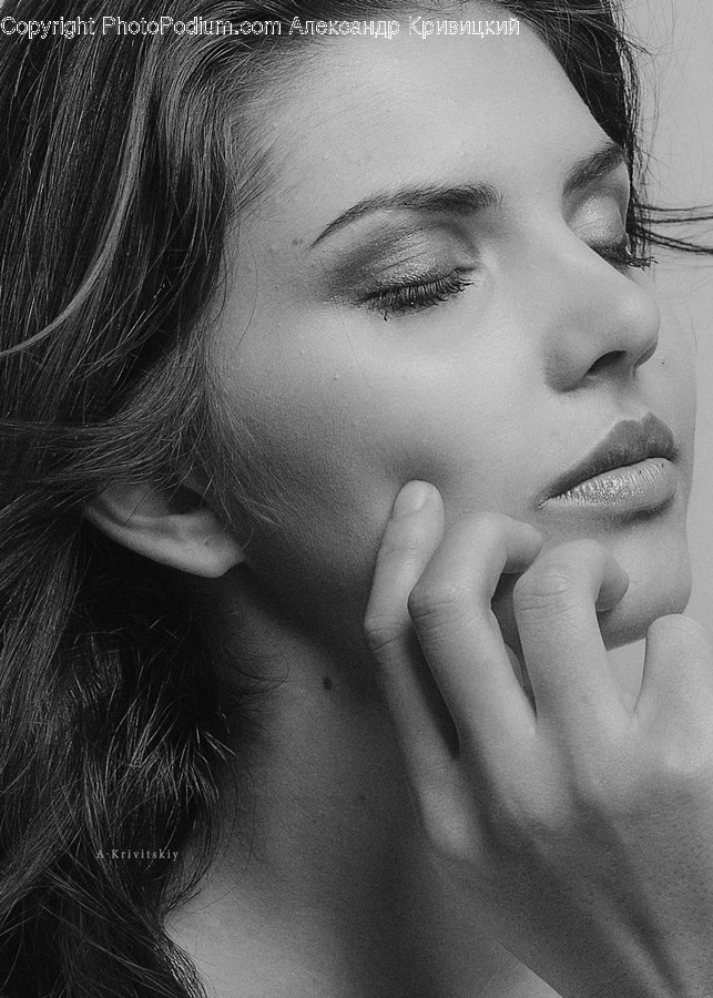 Face, Person, Human, Finger, Portrait