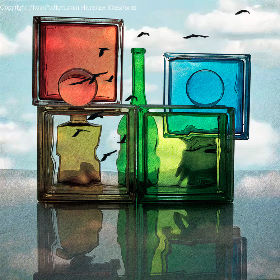 Art, Bird, Animal, Modern Art, Glass