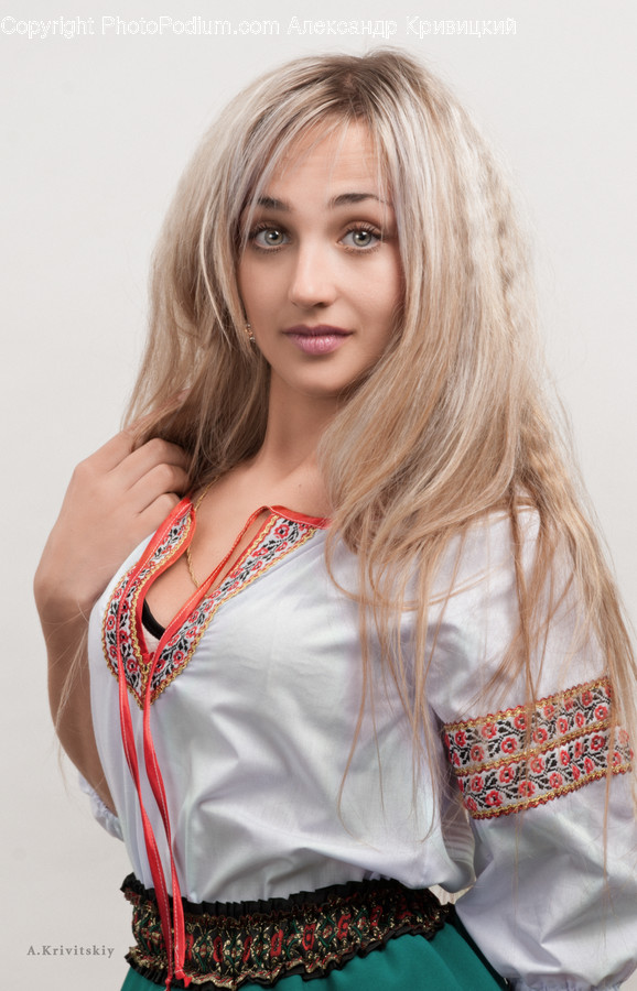Clothing, Apparel, Blouse, Person, Human