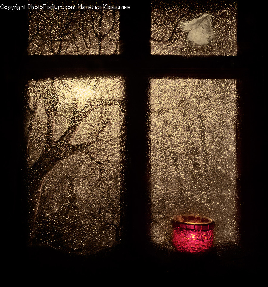 Cross, Symbol, Glass, Window, Alcohol