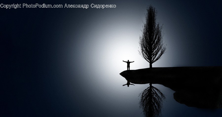Silhouette, Nature, Outdoors, Weather, Sky