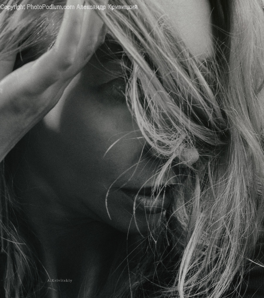 Face, Person, Human, Hair, Finger