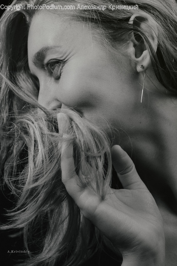 Face, Person, Human, Finger, Female