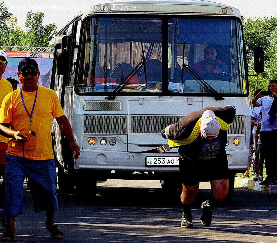 Person, Human, Bus, Vehicle, Transportation