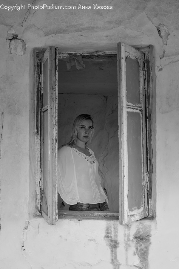 Person, Human, Window, Clothing, Apparel