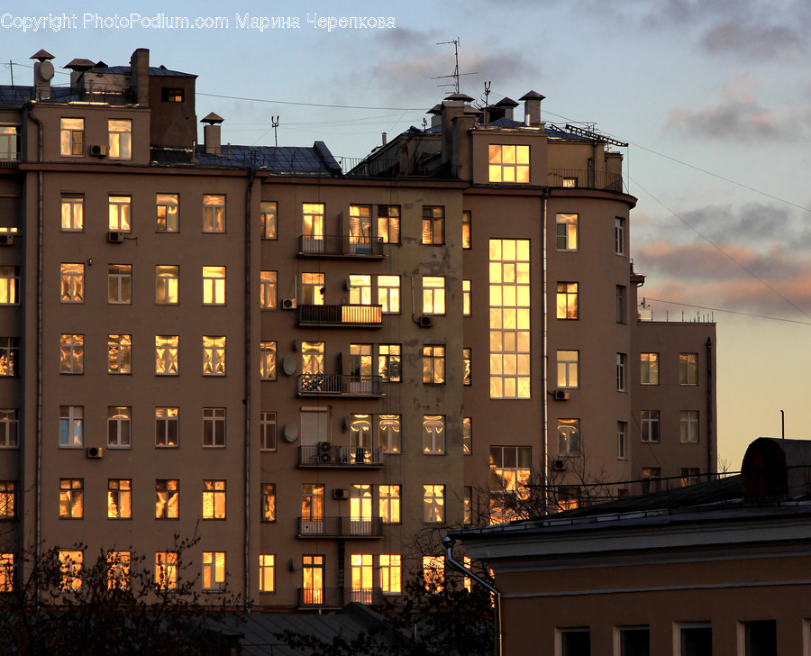 High Rise, Building, City, Urban, Town