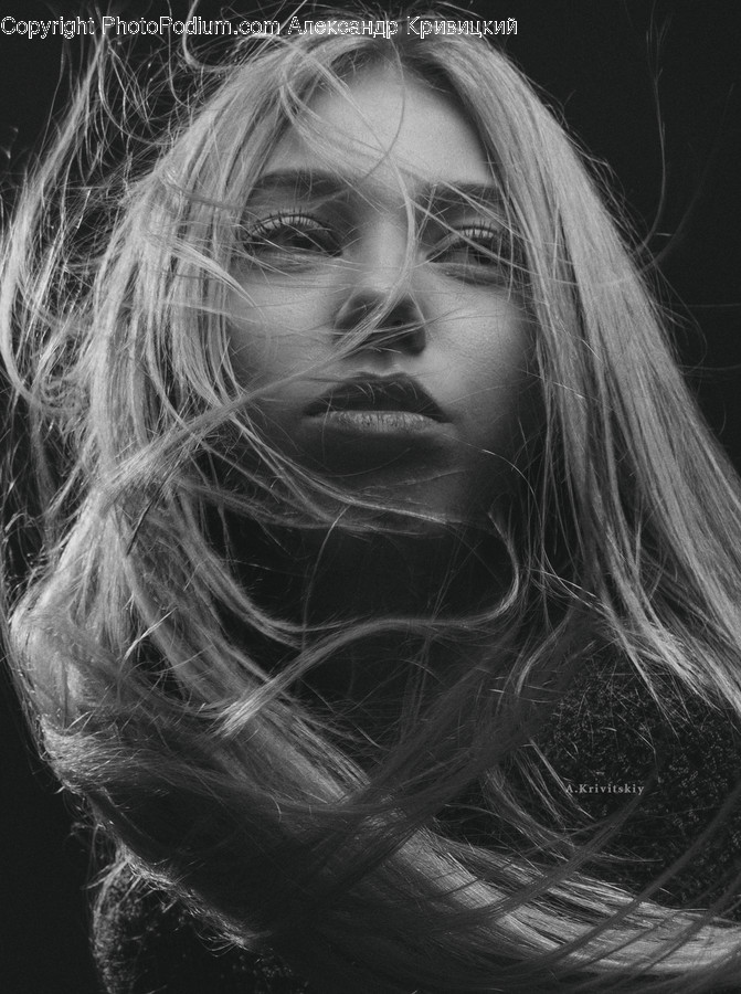 Face, Person, Human, Female, Blonde