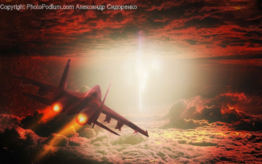 Aircraft, Transportation, Vehicle, Airplane, Flare