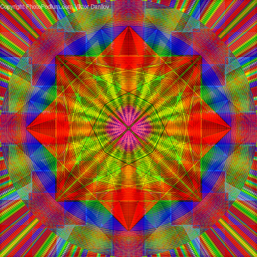 Ornament, Pattern, Fractal, Rug