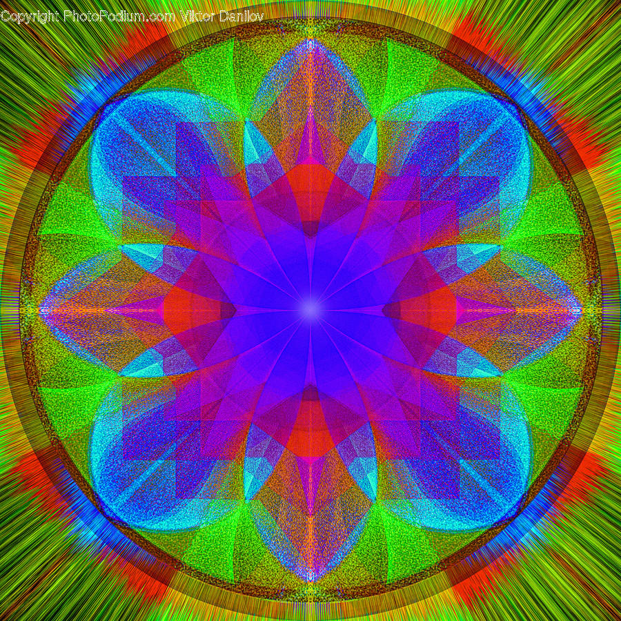 Ornament, Pattern, Fractal, Rug