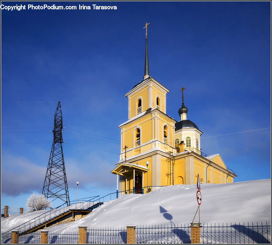 Architecture, Bell Tower, Clock Tower, Tower, Church, Worship, Constriction Crane