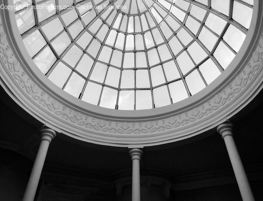 Architecture, Building, Window, Skylight, Pillar