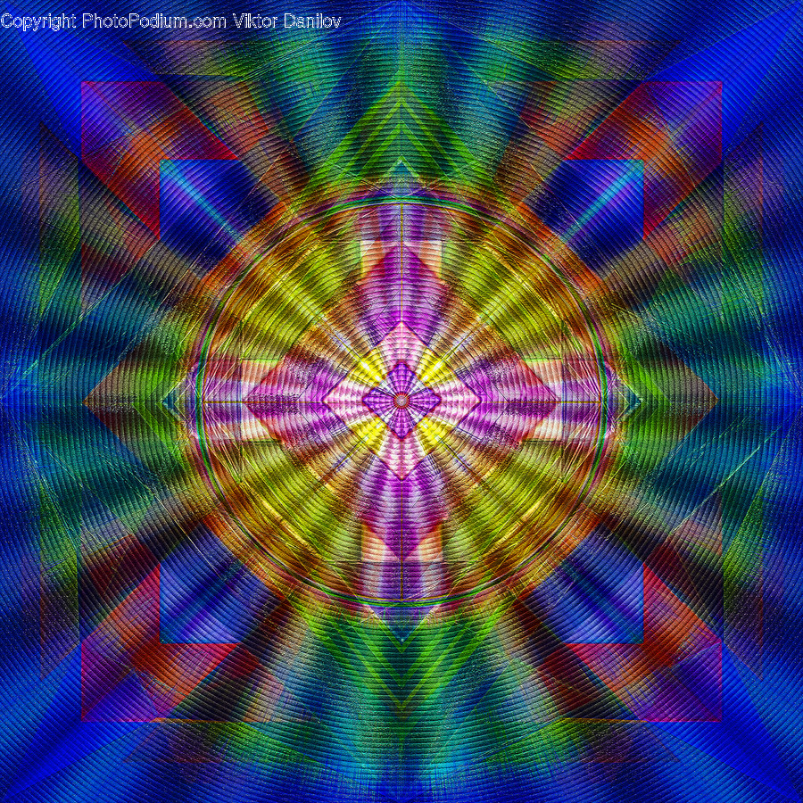 Dye, Pattern, Fractal, Ornament, Light