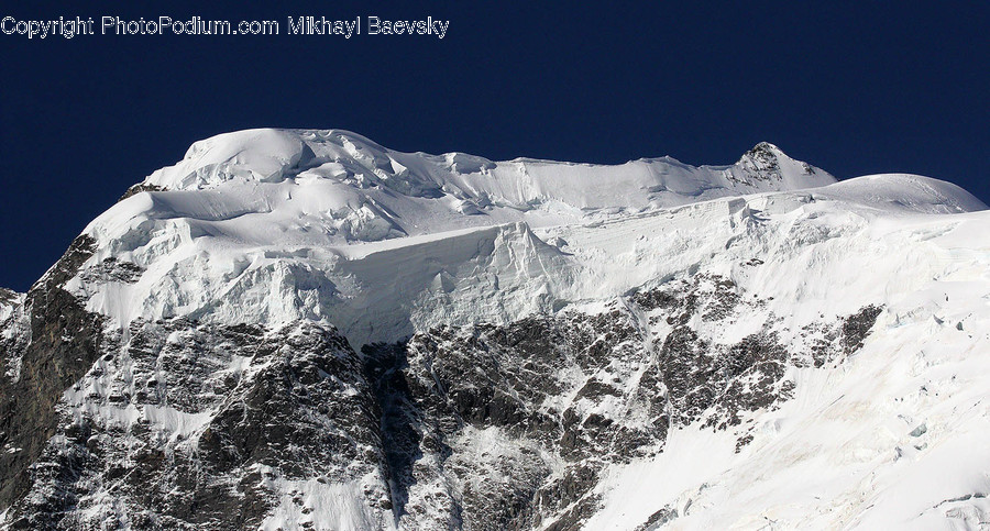 Mountain, Nature, Outdoors, Mountain Range, Ice