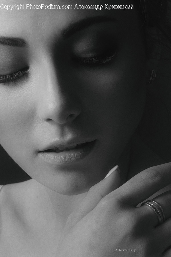 Face, Person, Human, Finger, Portrait