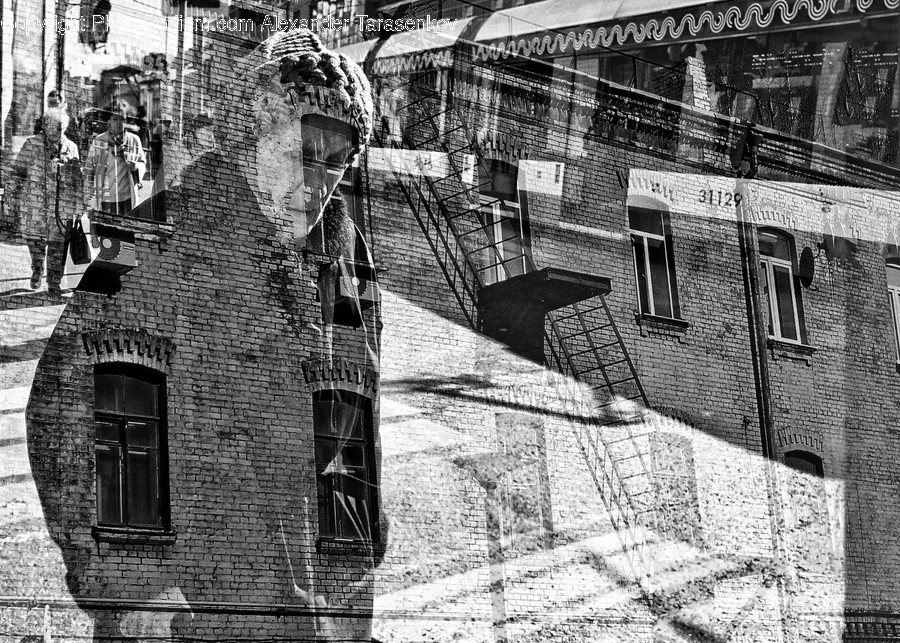 Brick, Person, Human, Wall, Art