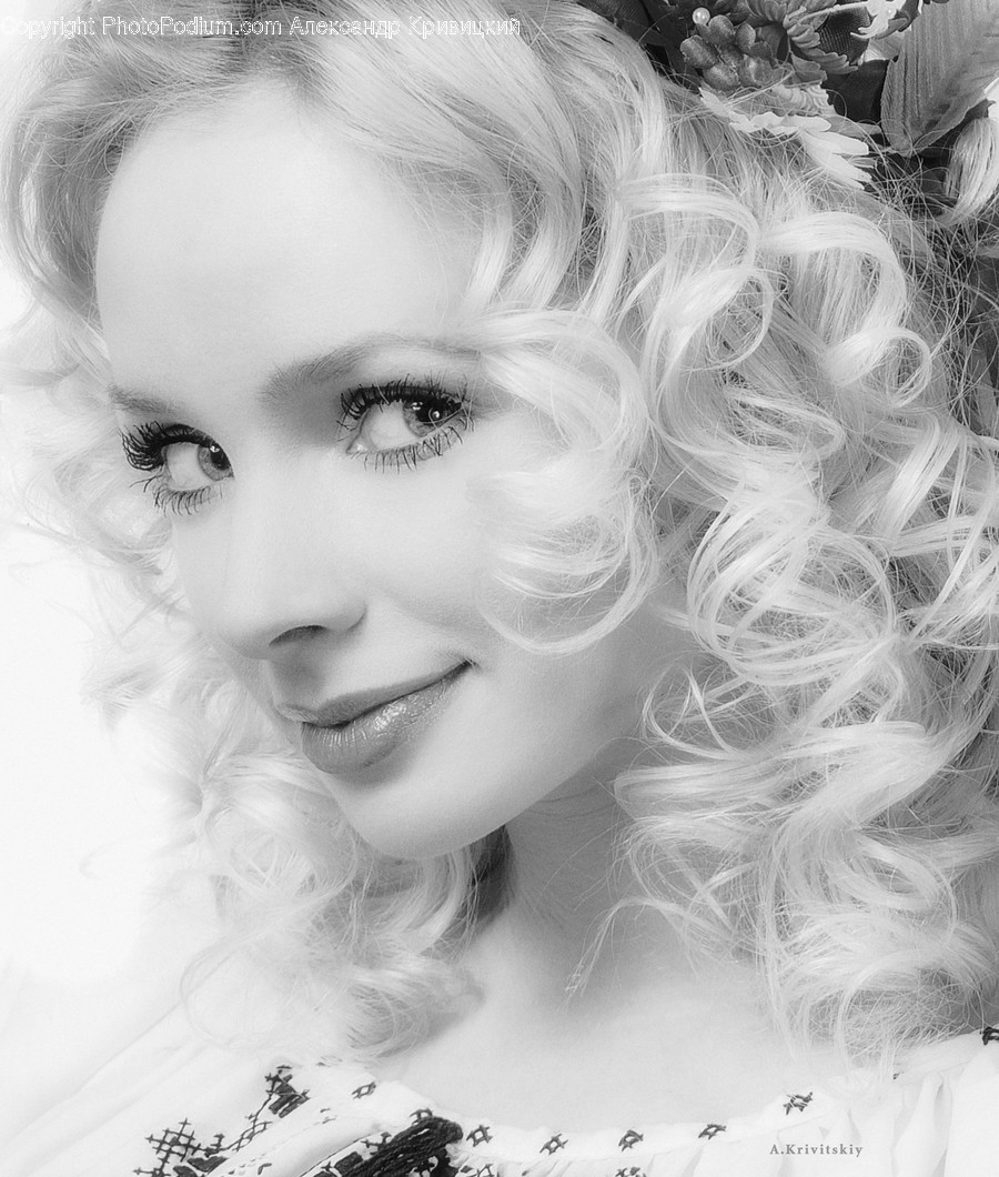 Face, Person, Human, Female, Blonde