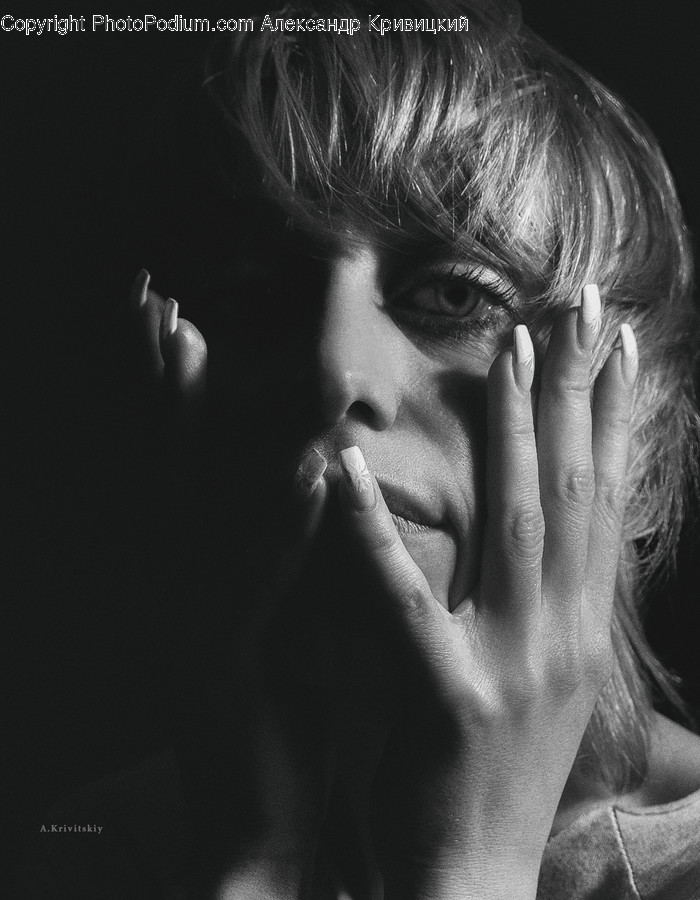 Person, Human, Finger, Hair, Face