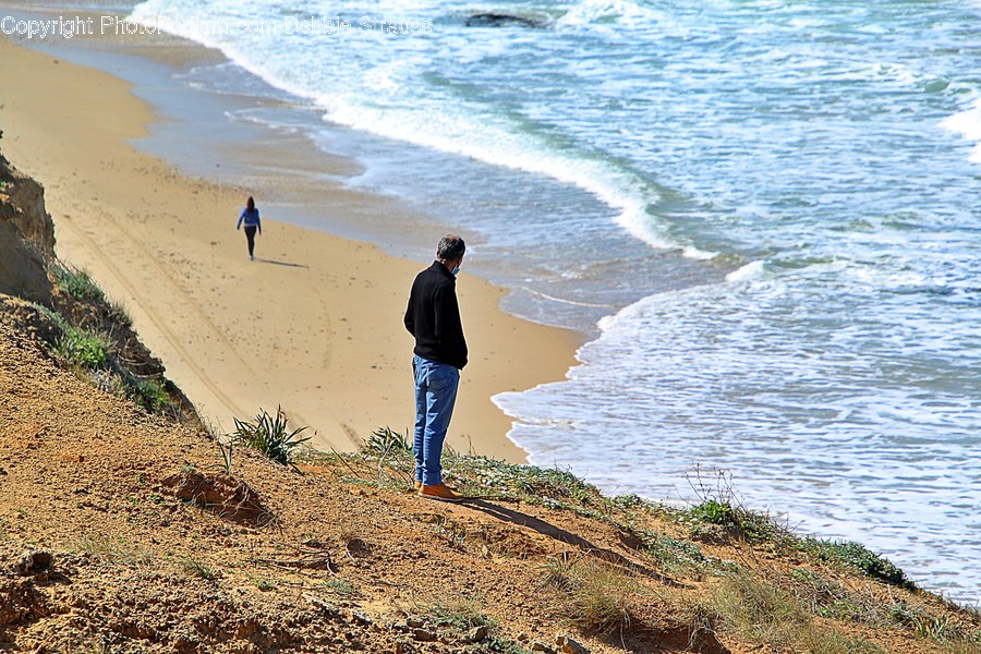 Person, Human, Nature, Outdoors, Sea