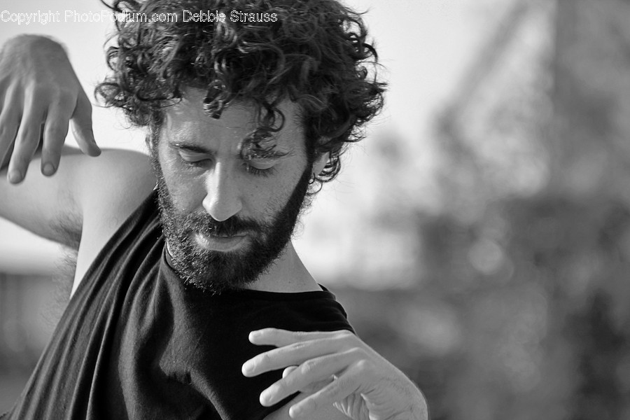 Face, Person, Human, Beard, Finger