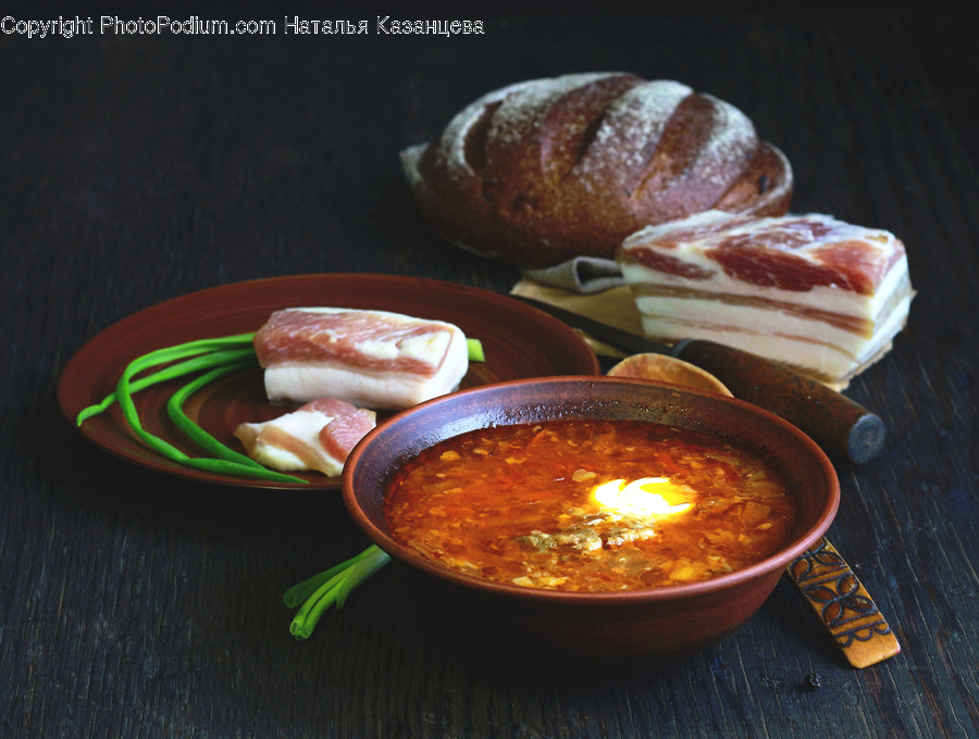 Bread, Food, Meal, Dish, Bowl