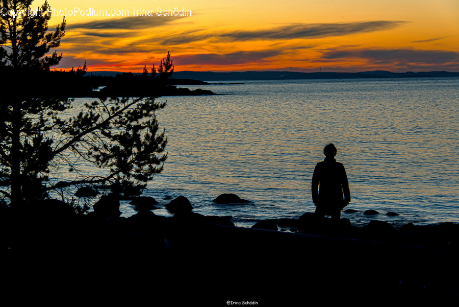 Person, Human, Silhouette, Outdoors, Nature