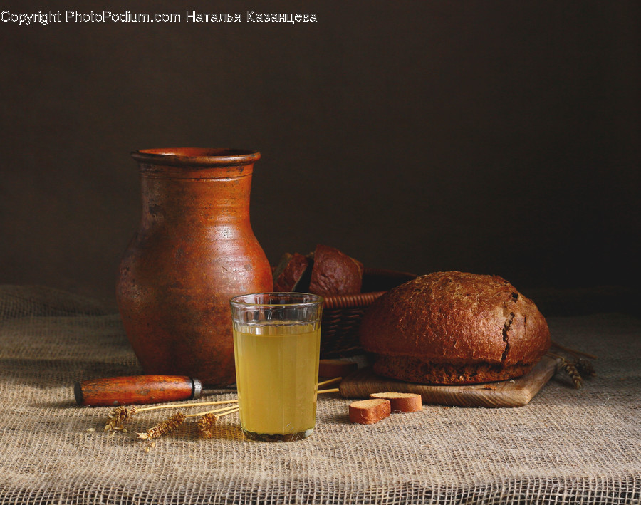 Juice, Beverage, Drink, Bread, Food