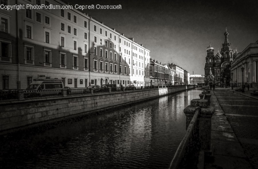 Water, Outdoors, Canal, Train, Transportation