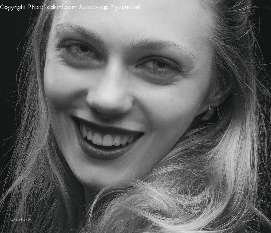 Smile, Face, Person, Human, Female