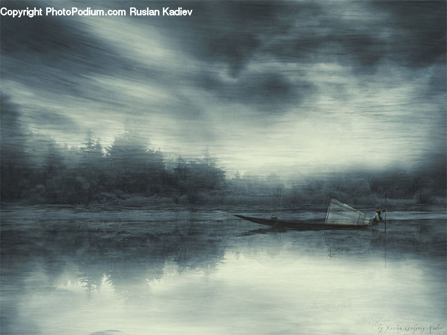 Flood, Fog, Landscape, Nature, Scenery