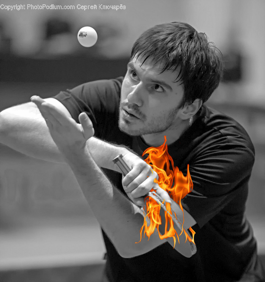 Person, Human, Fire, Finger, Flame