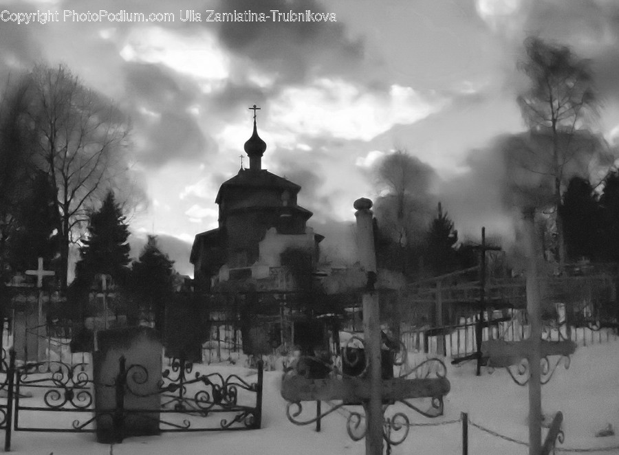 Weather, Nature, Gate, Architecture, Building